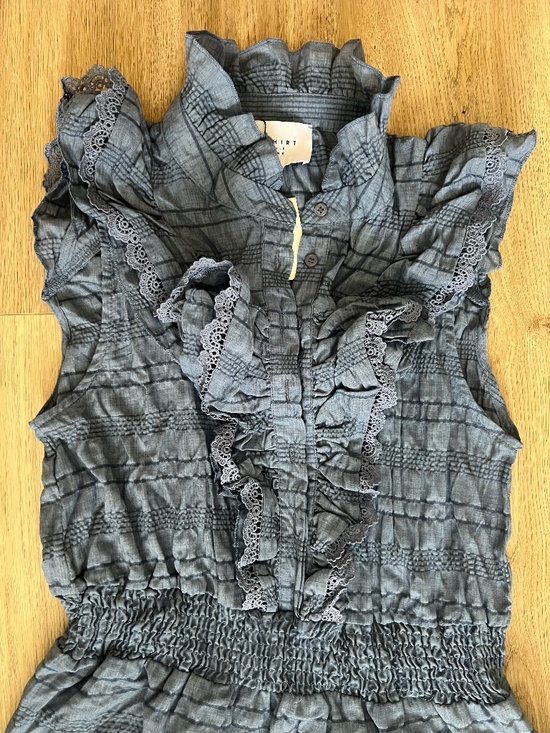 The Shirt by Rochelle Behrens Dresses & Skirts - The Shirt by Rochelle Behrens blue top/dress size L